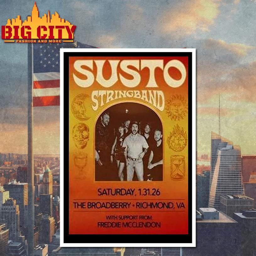 Susto Stringband 1.31.2026 Richmond Va Shirt