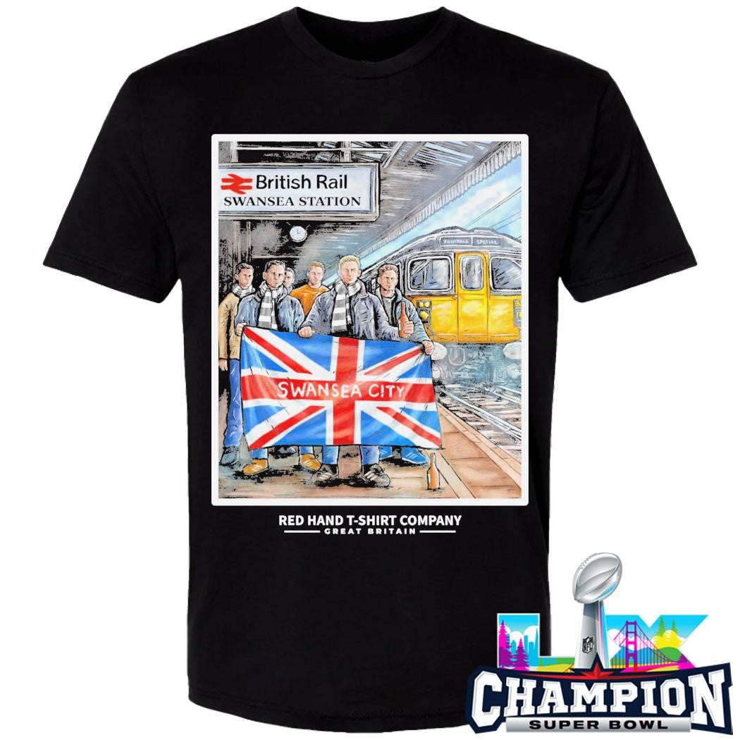 Swansea City British Rail Swansea Station Shirt