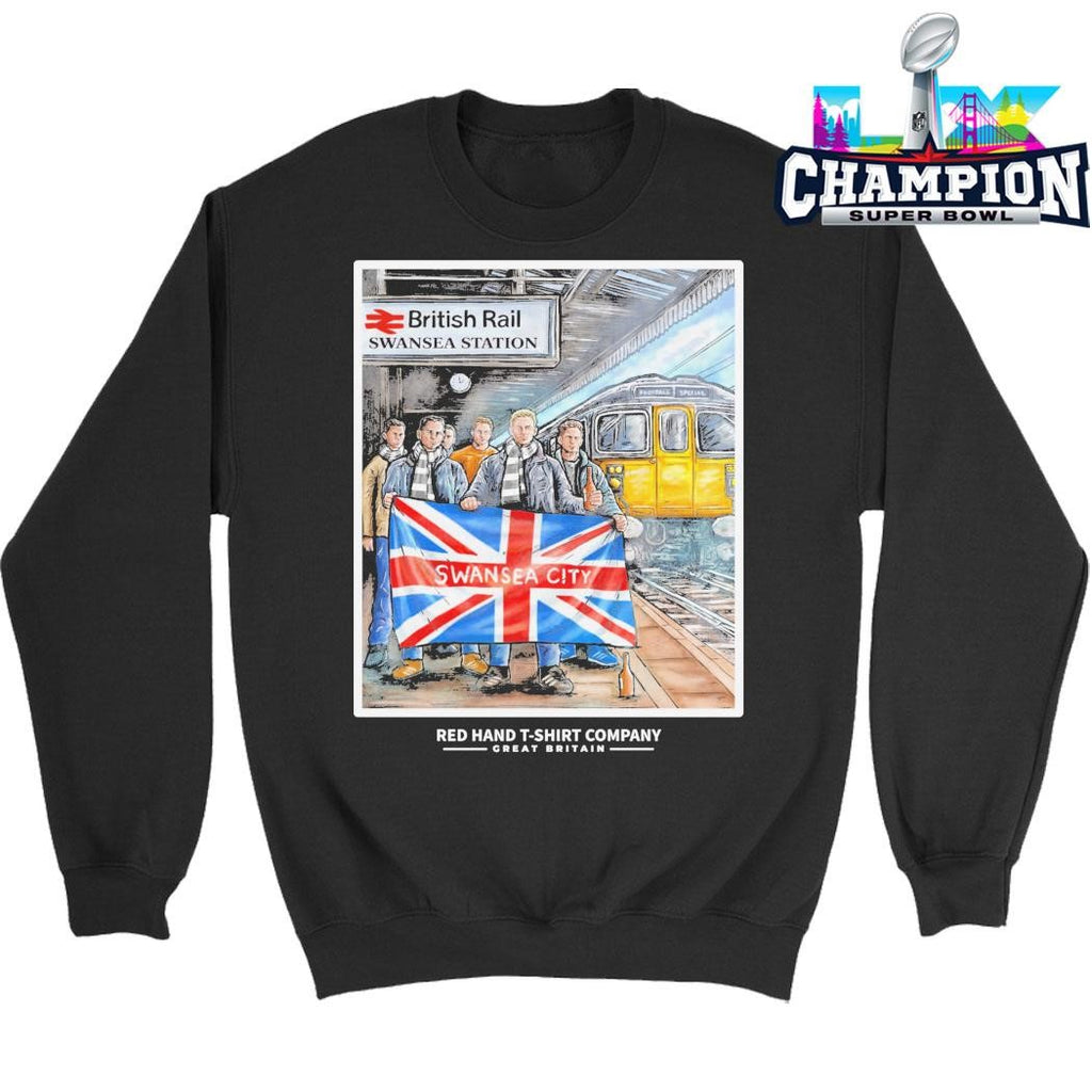 Swansea City British Rail Swansea Station Shirt