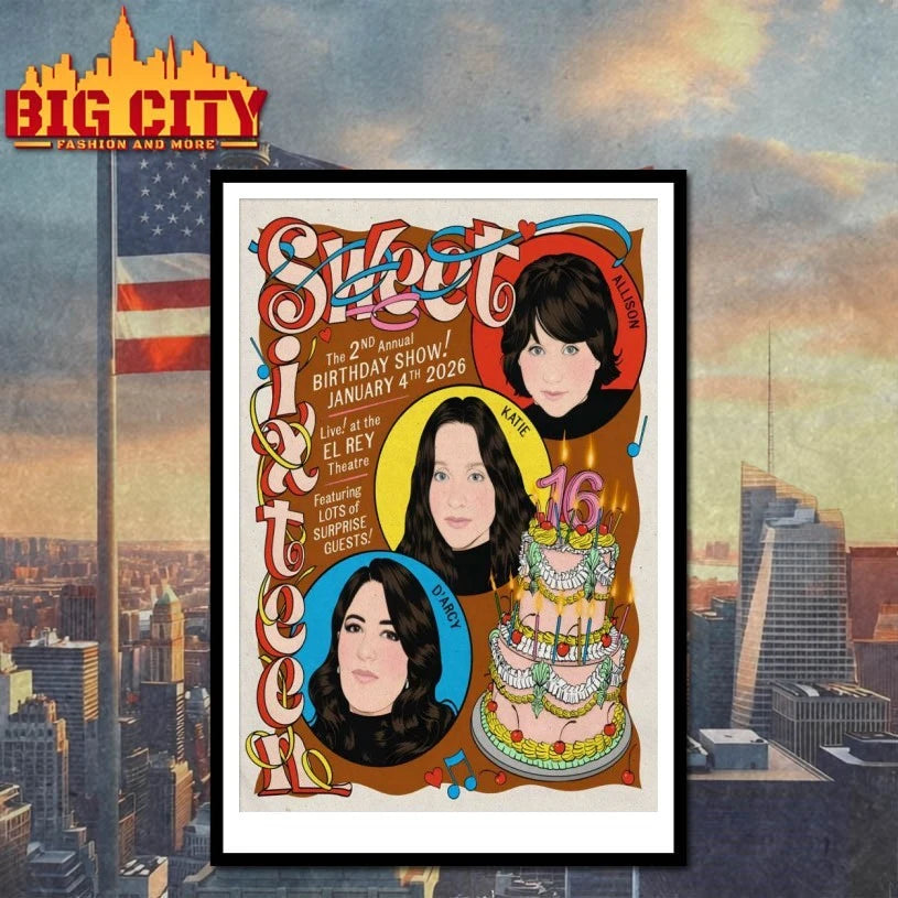 Sweet Sixteen The 2nd Annual Birthday Show Los Angeles 1.4.2026 Poster shirt