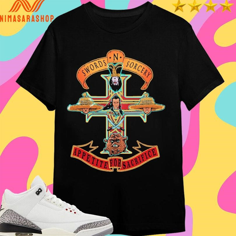 Swords N Sorcery Appetite For Sacrifice Shirts