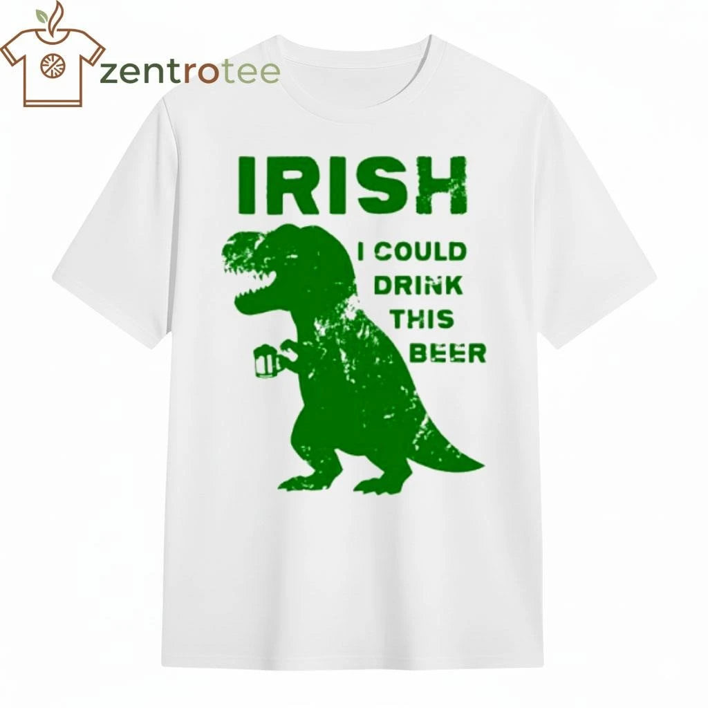 T Rex beer st patrick’s day tee