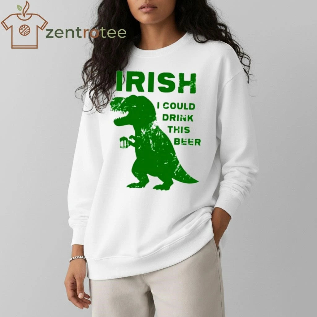 T Rex beer st patrick’s day tee