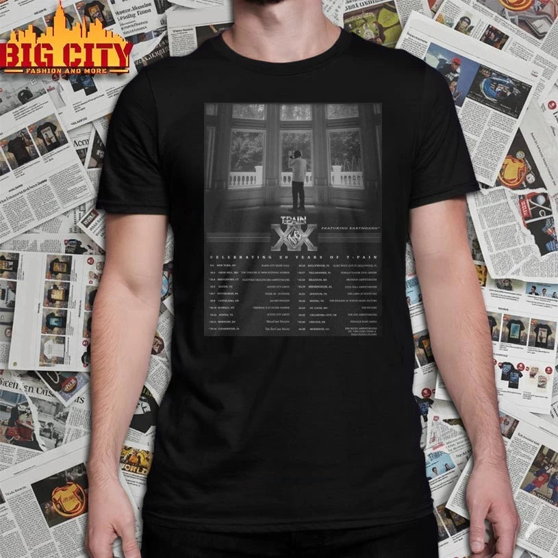 T-pain TP20 Tour Celebrating 20 Years of His Music Career 2025 Tour shirt
