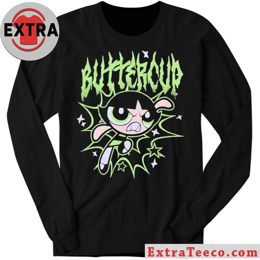 T-shirt printed with the character Buttercup from the popular animated series The Powerpuff Girls