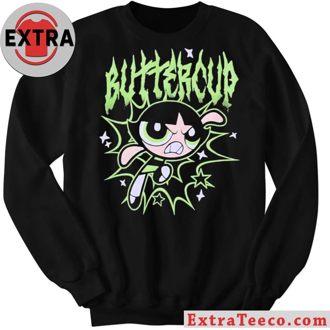T-shirt printed with the character Buttercup from the popular animated series The Powerpuff Girls
