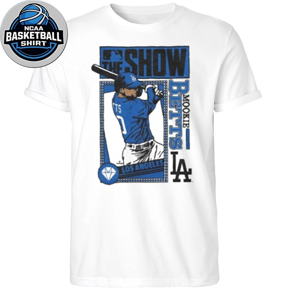 T-shirt with Los Angeles Dodgers Mookie Betts graphic print