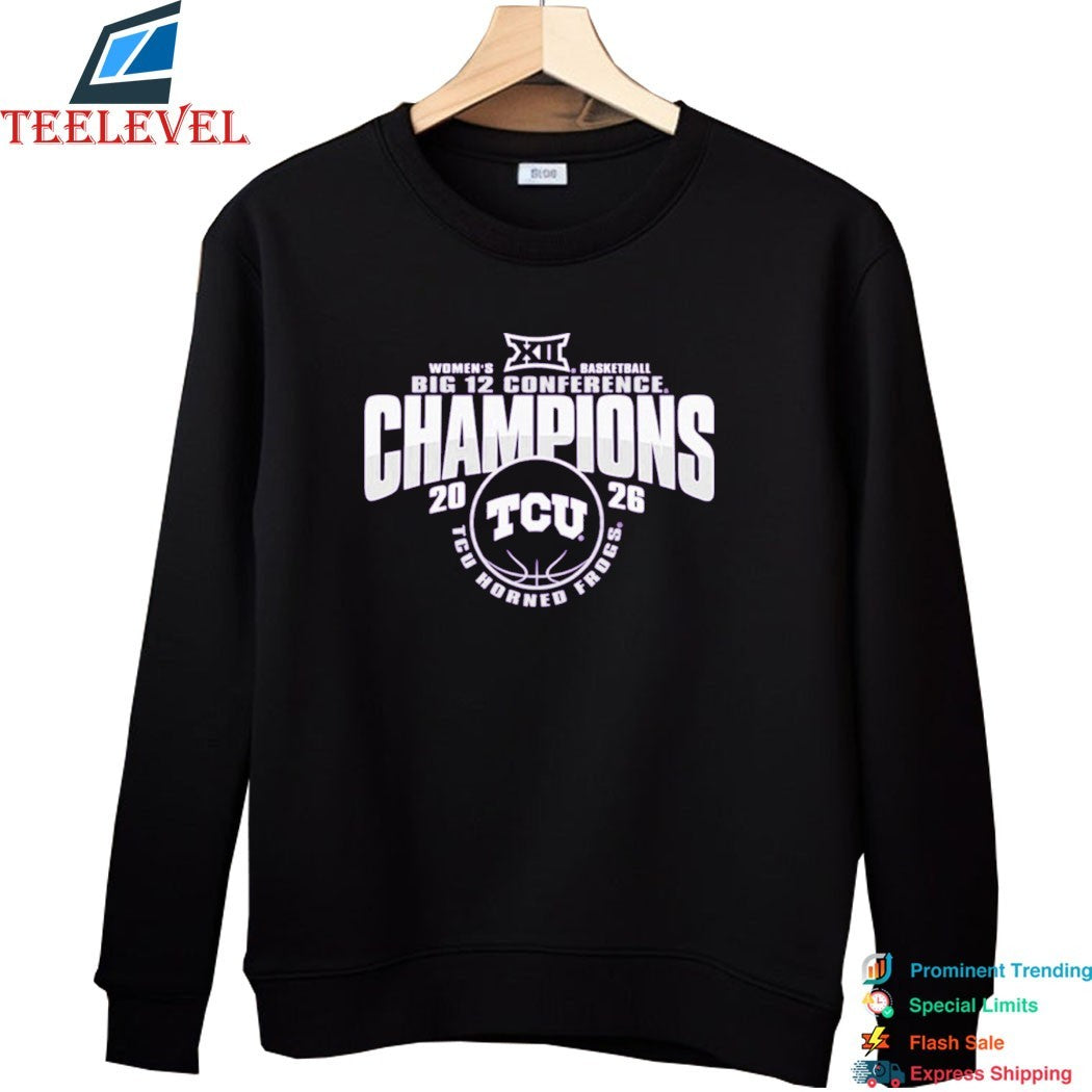 TCU Horned Frogs 2026 Big 12 Conference Women’s Basketball Regular Season Champions T-shirts