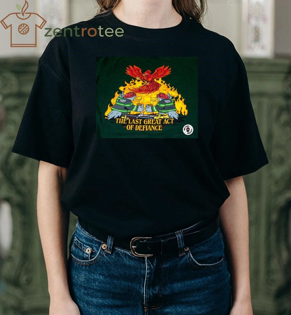 THE LAST GREAT ACT OF DEFIANCE Baldwin Truck 1 fireman tee