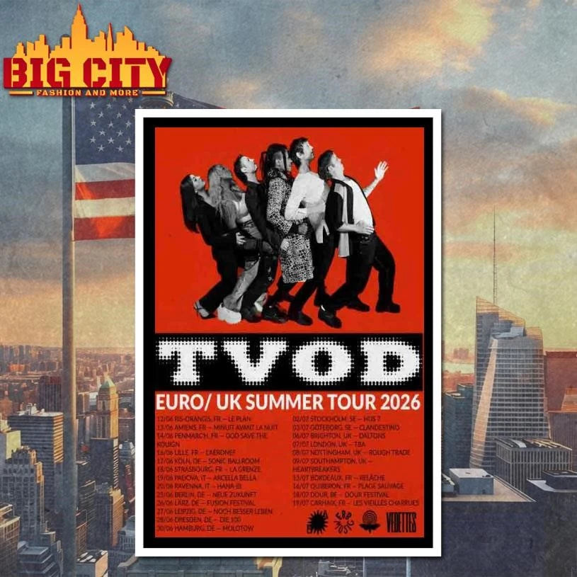 TVOD Summer Tour EU UK 2026 Poster Shirt