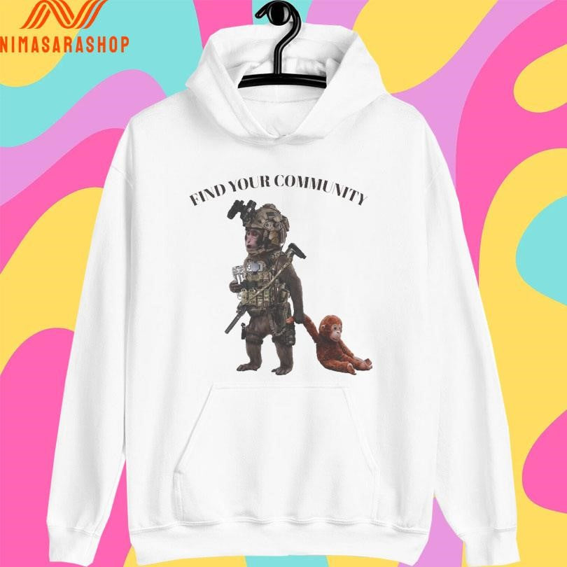 Tactical Punch The Monkey Find Your Community 2026 Shirts