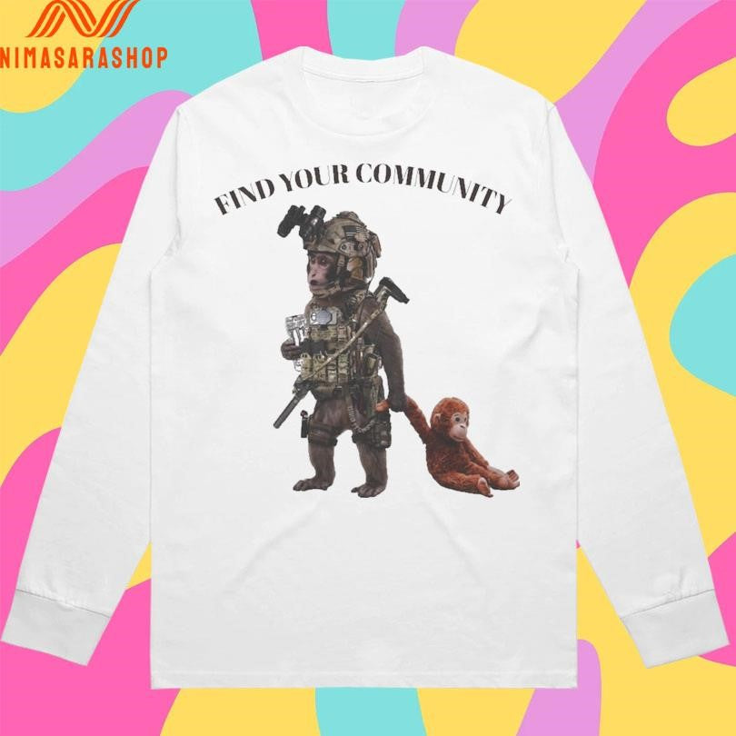 Tactical Punch The Monkey Find Your Community 2026 Shirts