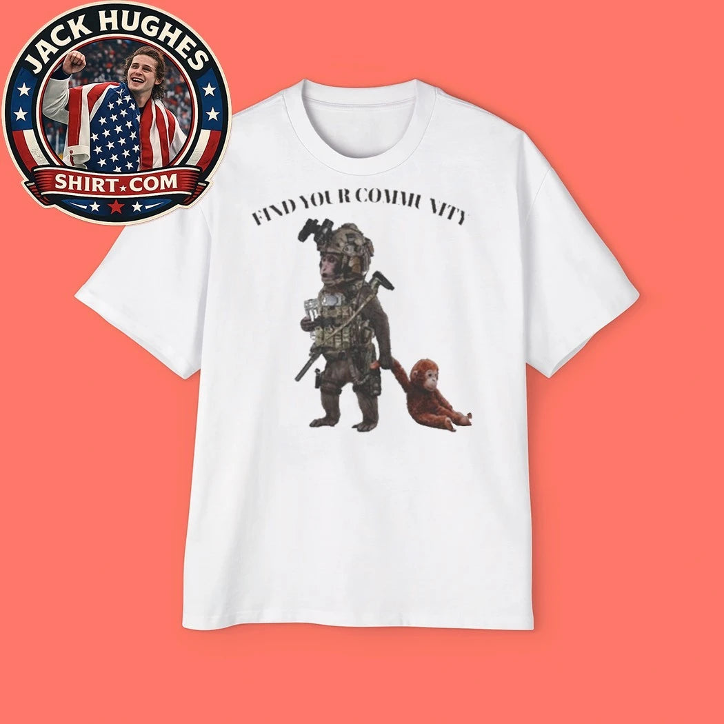 Tactical Punch The Monkey Find Your Community Shirt