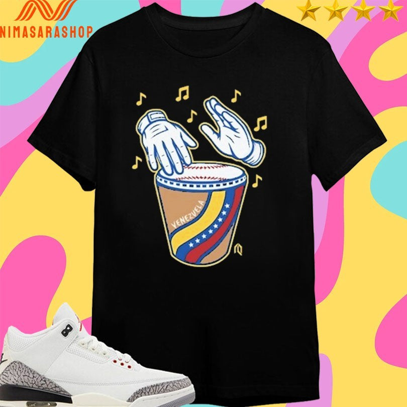 Tambor Béisbol Venezuela Flag Baseball Shirts