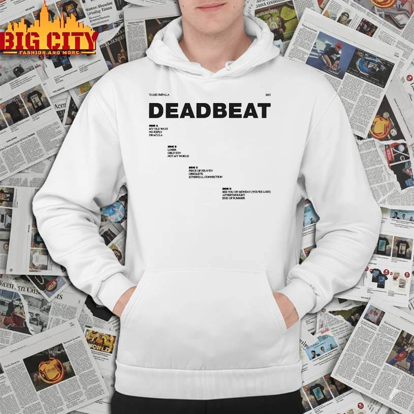 Tame Impala Deadbeat Tracklist Graphic shirt