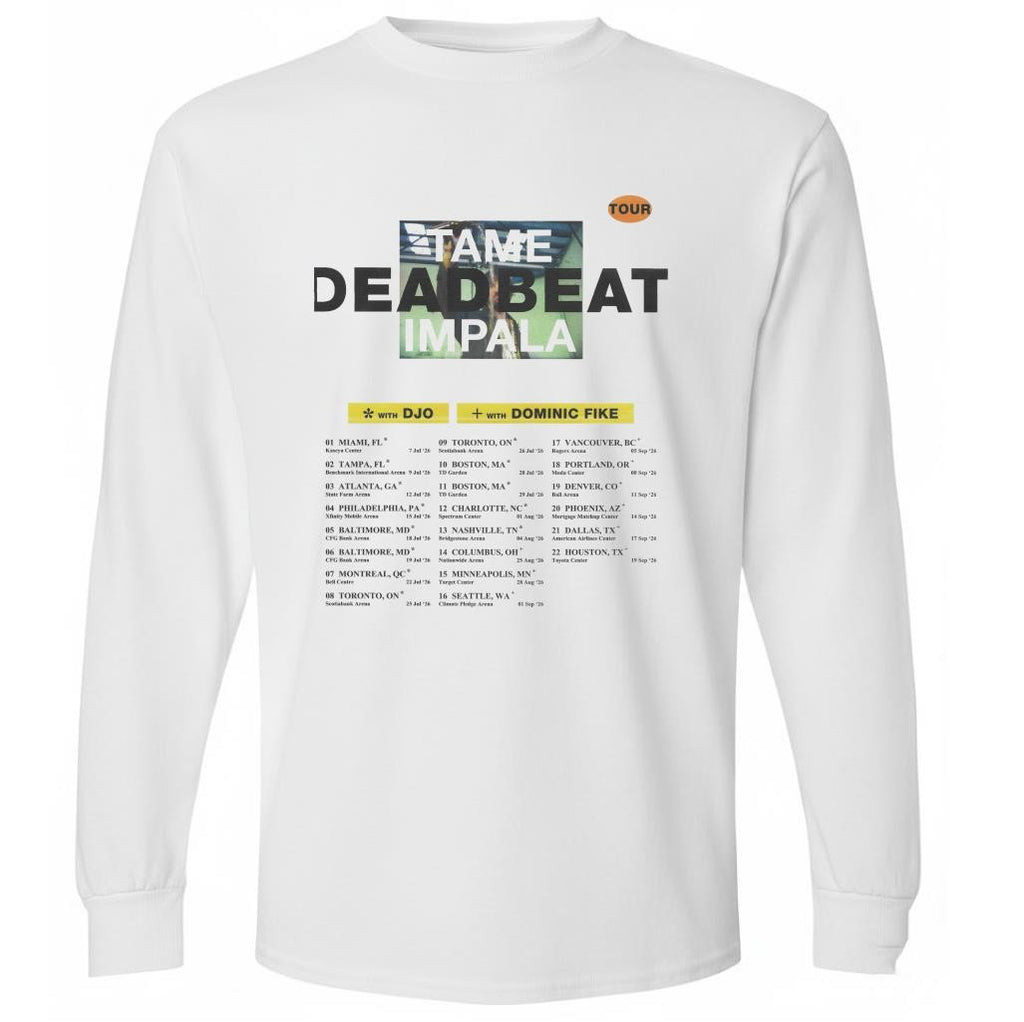 Tame Impala Deadbeat US Tour 2026 Schedule Tour Dates Shirt
