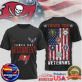 Tampa Bay Buccaneers Veterans Salute American Flag Two Sided Shirt