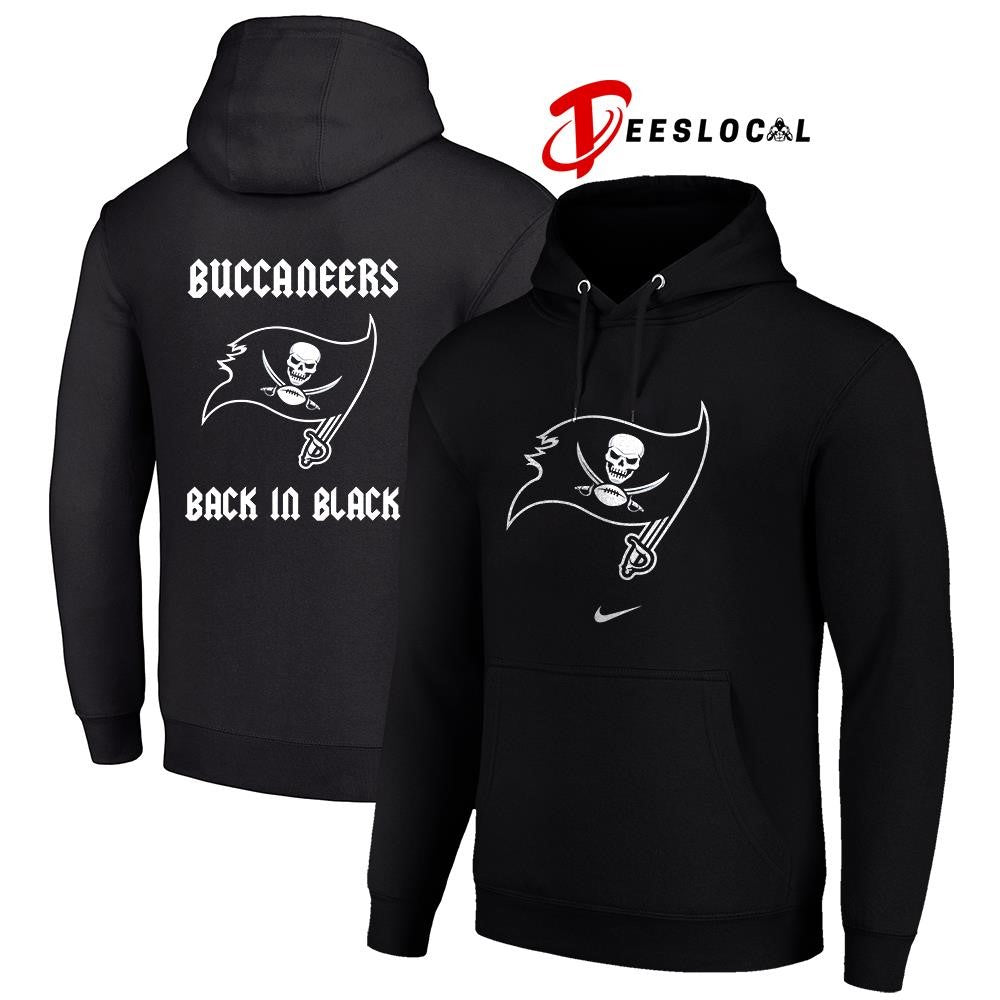 Tampa Bay Buccaneers back in black logo shirt