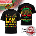Tampa Bay Lightning 2026 NHL Black History Map And Logo Two Sided Shirt