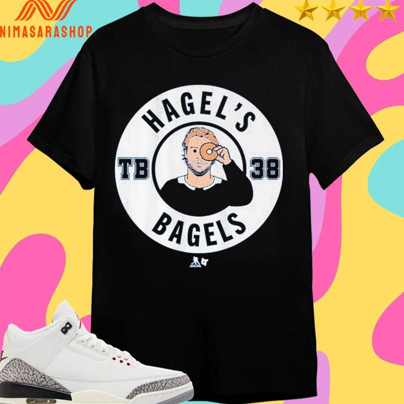 Tampa Bay Lightning Brandon Hagel Hagel’s Bagels Tb 38 Logo Shirts