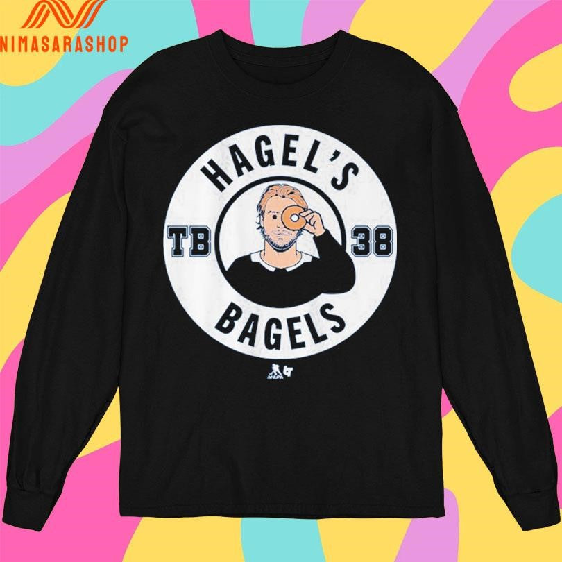 Tampa Bay Lightning Brandon Hagel Hagel’s Bagels Tb 38 Logo Shirts
