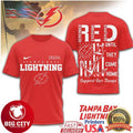 Tampa Bay Lightning Official NHL Red Friday Two Sided Shirt