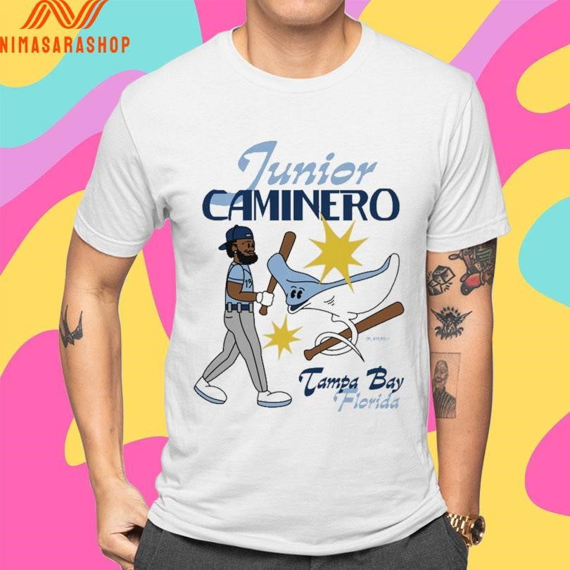 Tampa Bay Rays Junior Caminero Tampa Bay Florida Superstar Cartoon Shirts