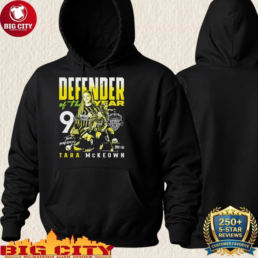 Tara McKeown Washington Spirit 2025 Defender Of The Year signature shirt