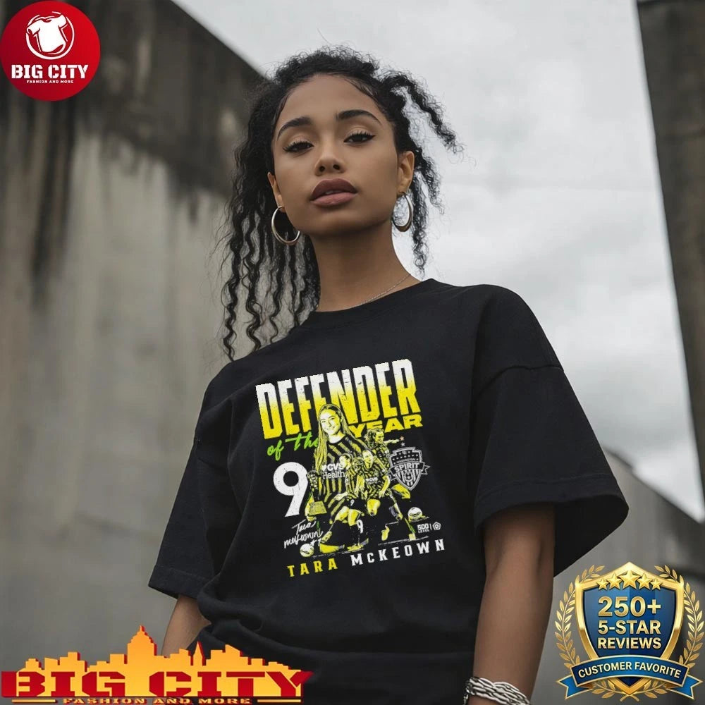 Tara McKeown Washington Spirit 2025 Defender Of The Year signature shirt