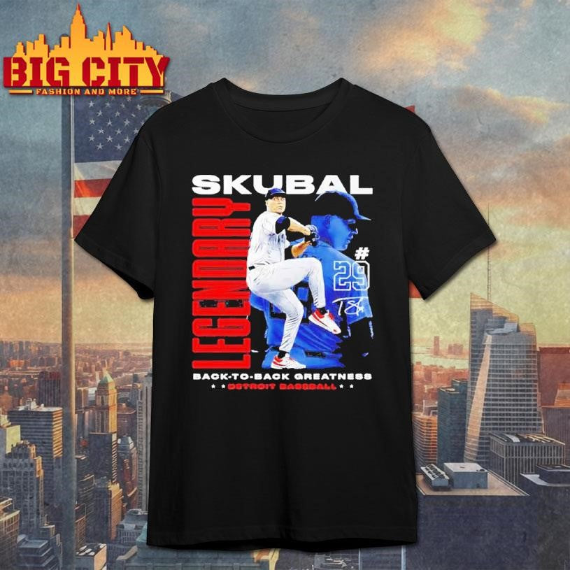 Tarik Skubal #29 Detroit Tigers Legendary back to back Greatness Signature Shirt