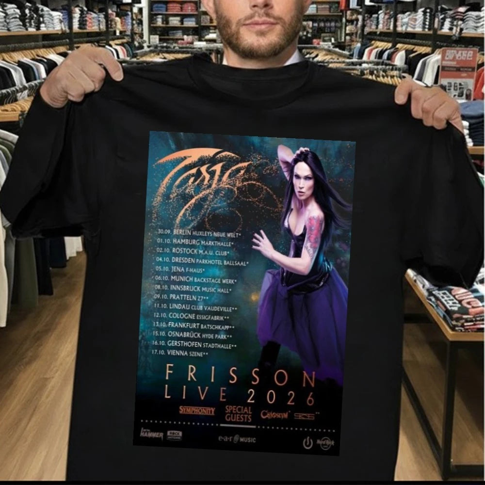 Tarja Turunen Frisson Live 2026 Poster Shirt