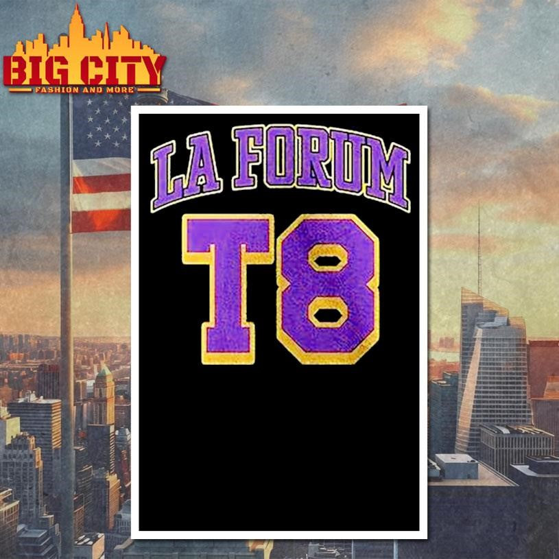 Tate Mcrae Los Angeles Lakers Forum Midnight 120 On The Pch Just You And Me Shirt