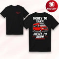 Tattooed Tech Money to Earn Two Sided Shirt