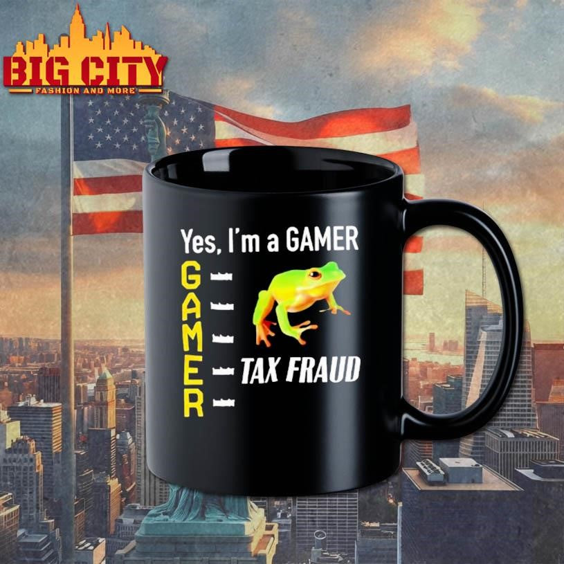 Tax Fraud Gamer Yes Im A Gamer Frog Shirt