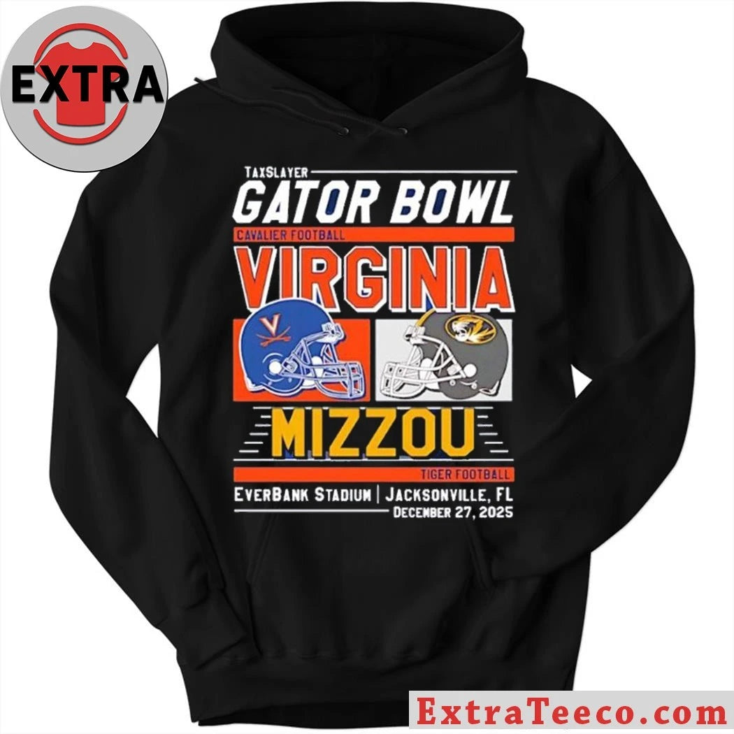 TaxSlayer Gator Bowl 2025 between the Virginia Cavaliers and the Missouri Tigers EverBank Stadium in Jacksonville, Florida, USA. Saturday, December 27, 2025 T-Shirt