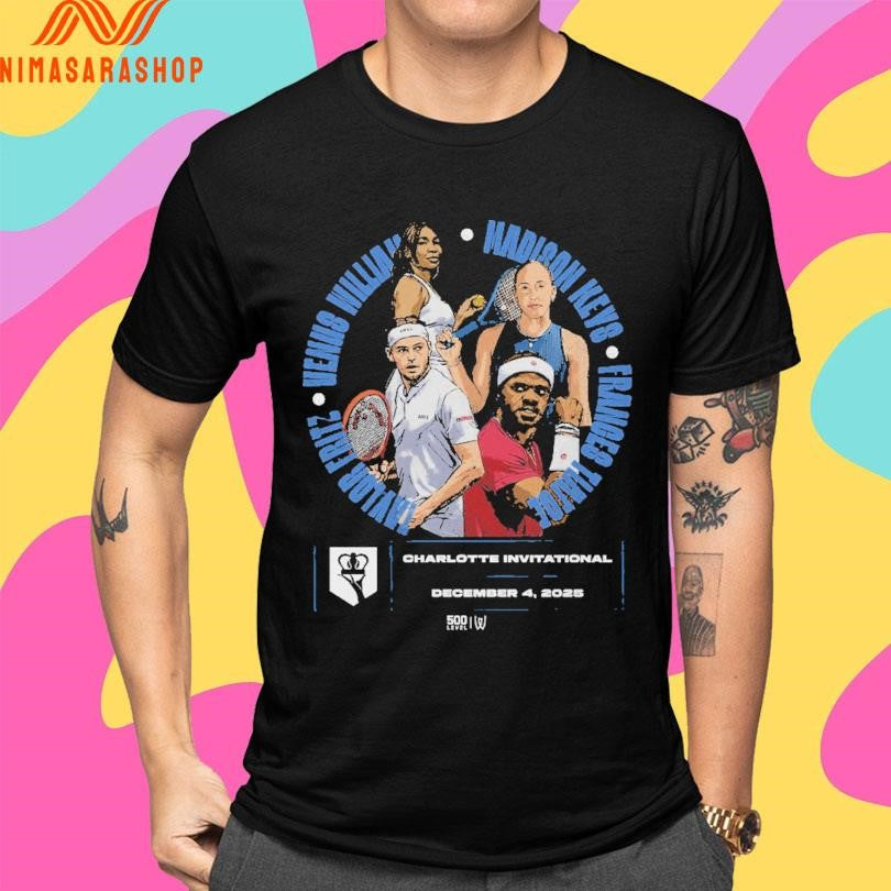 Taylor Fritz Venus William Madison Kevs Frances Tiafoe Charlotte Invitational December 4 2025 Shirts