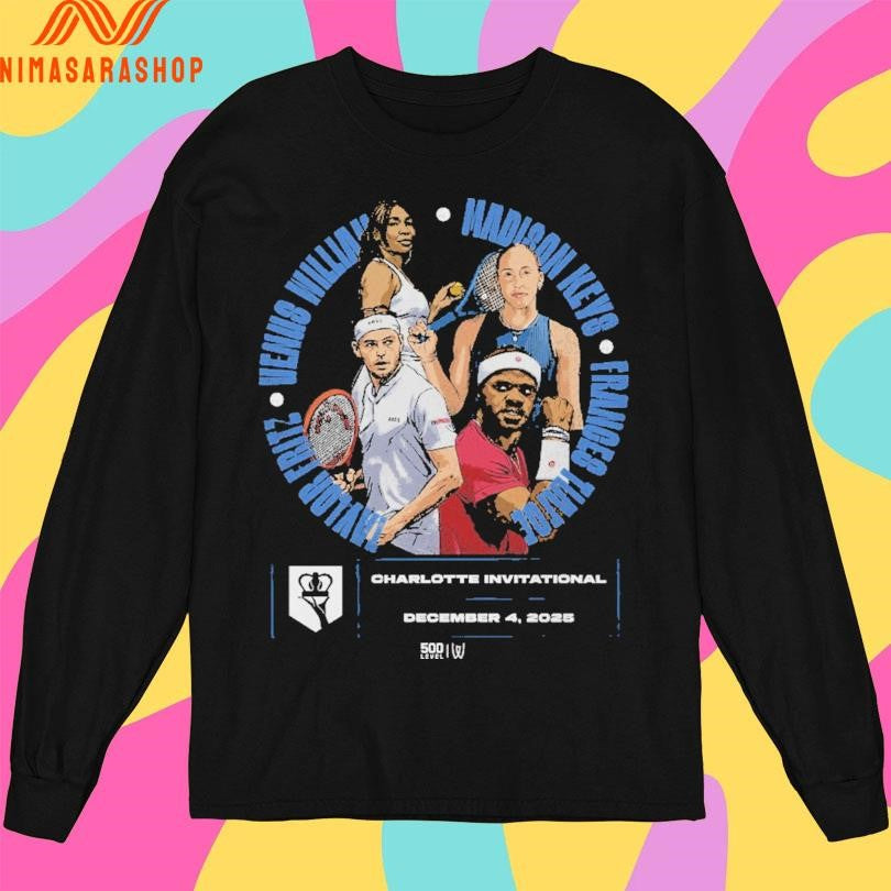 Taylor Fritz Venus William Madison Kevs Frances Tiafoe Charlotte Invitational December 4 2025 Shirts