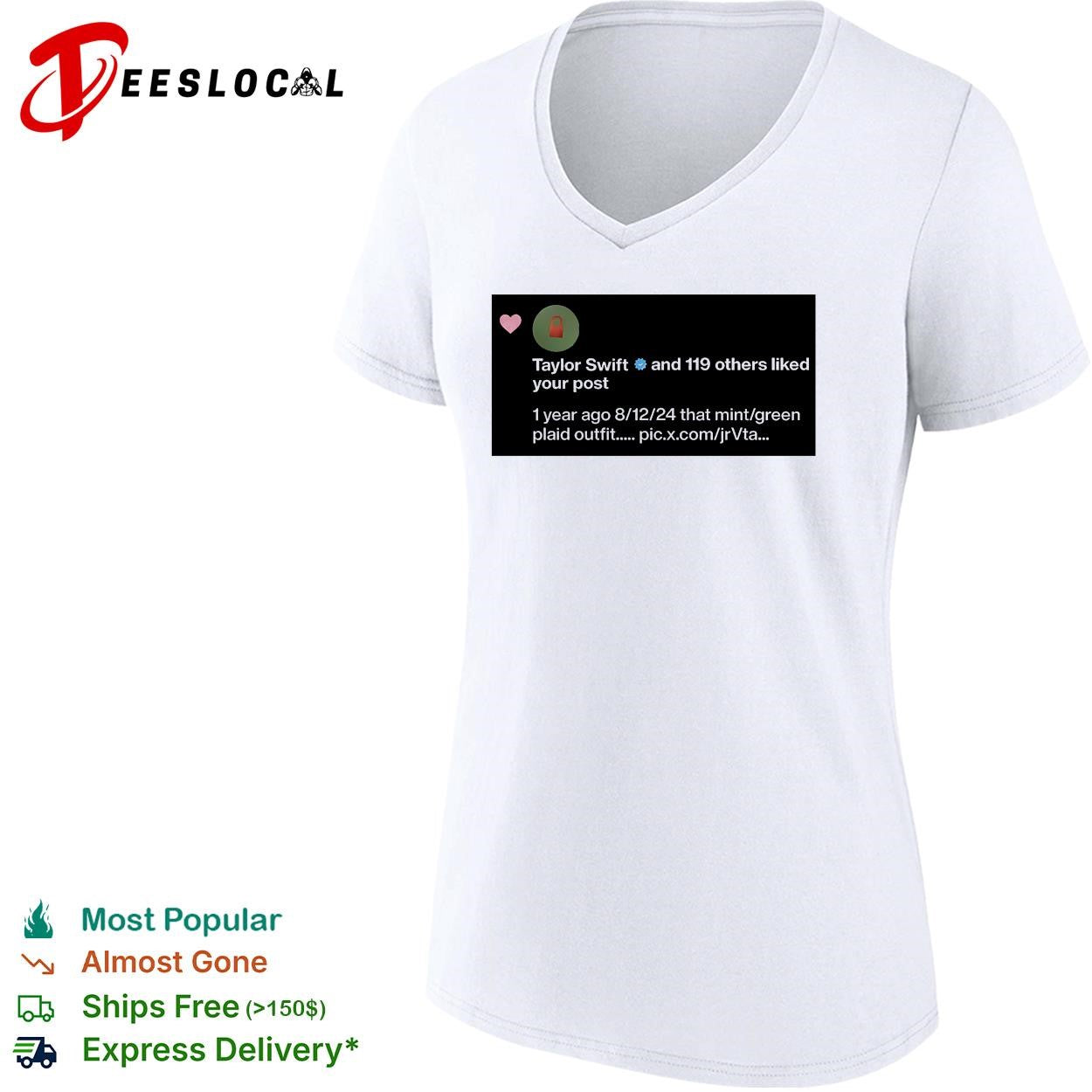 Taylor and 119 others liked you post shirt