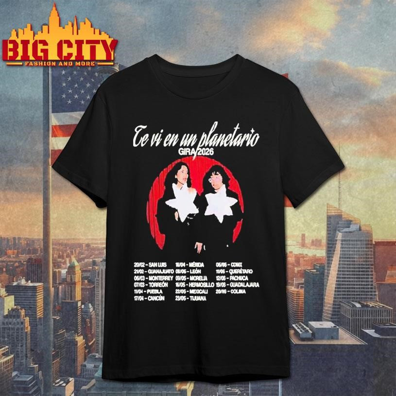 Te Vi En Un Planetario Gira 2026 Tour Shirt