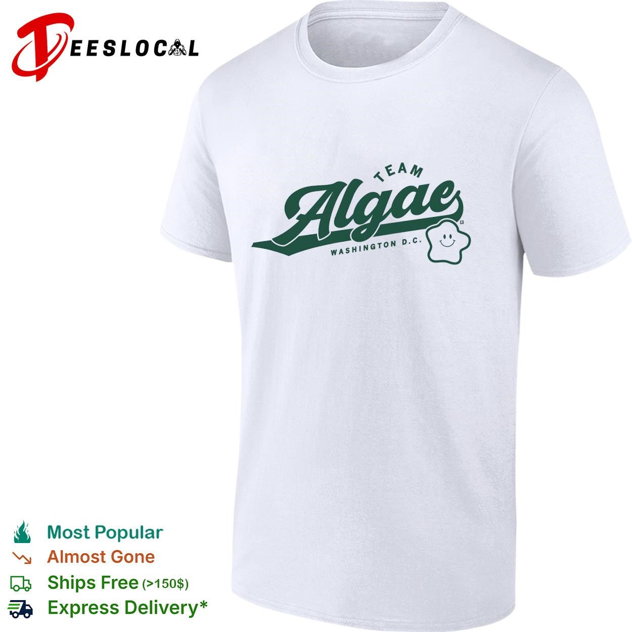 Team Algae Washington DC star shirt