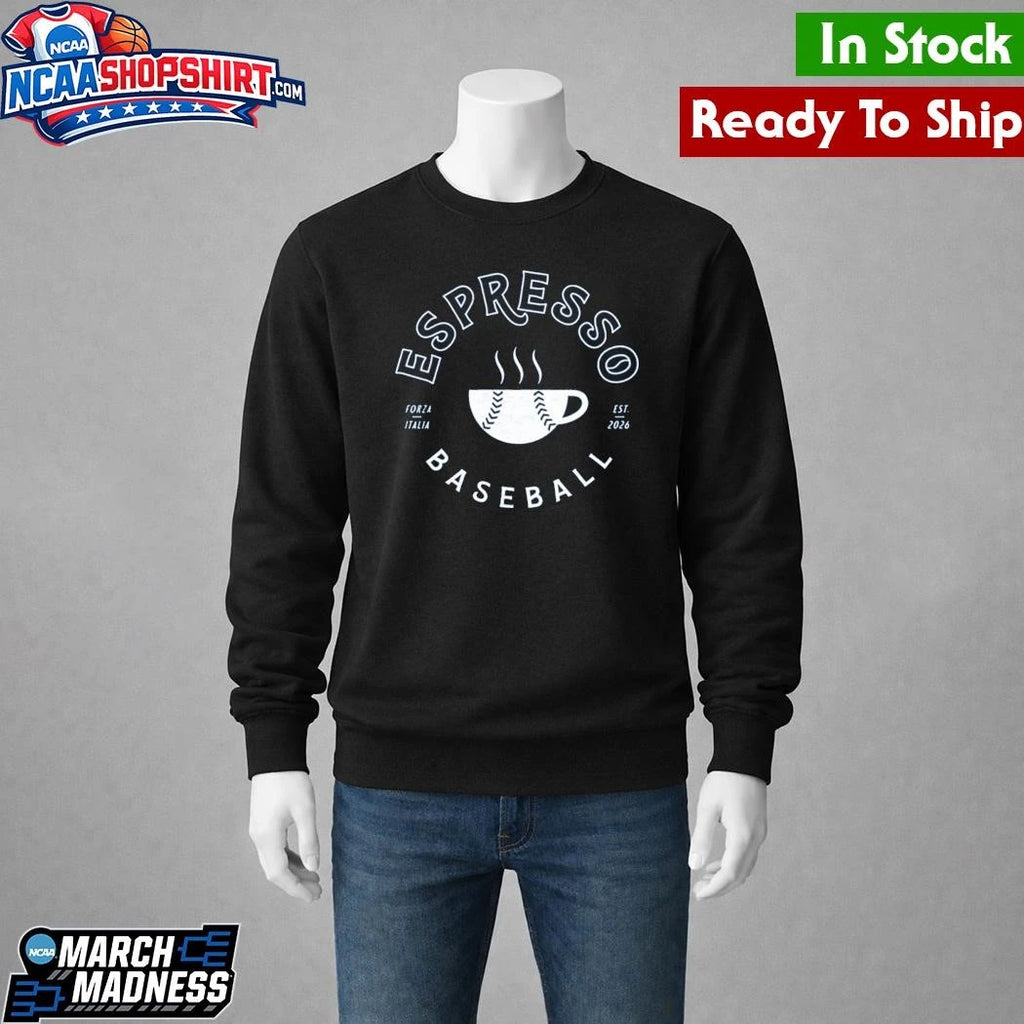 Team Italy Espresso Baseball Shirt