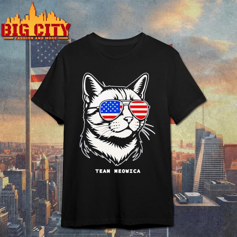 Team Meowica All American Cat shirt
