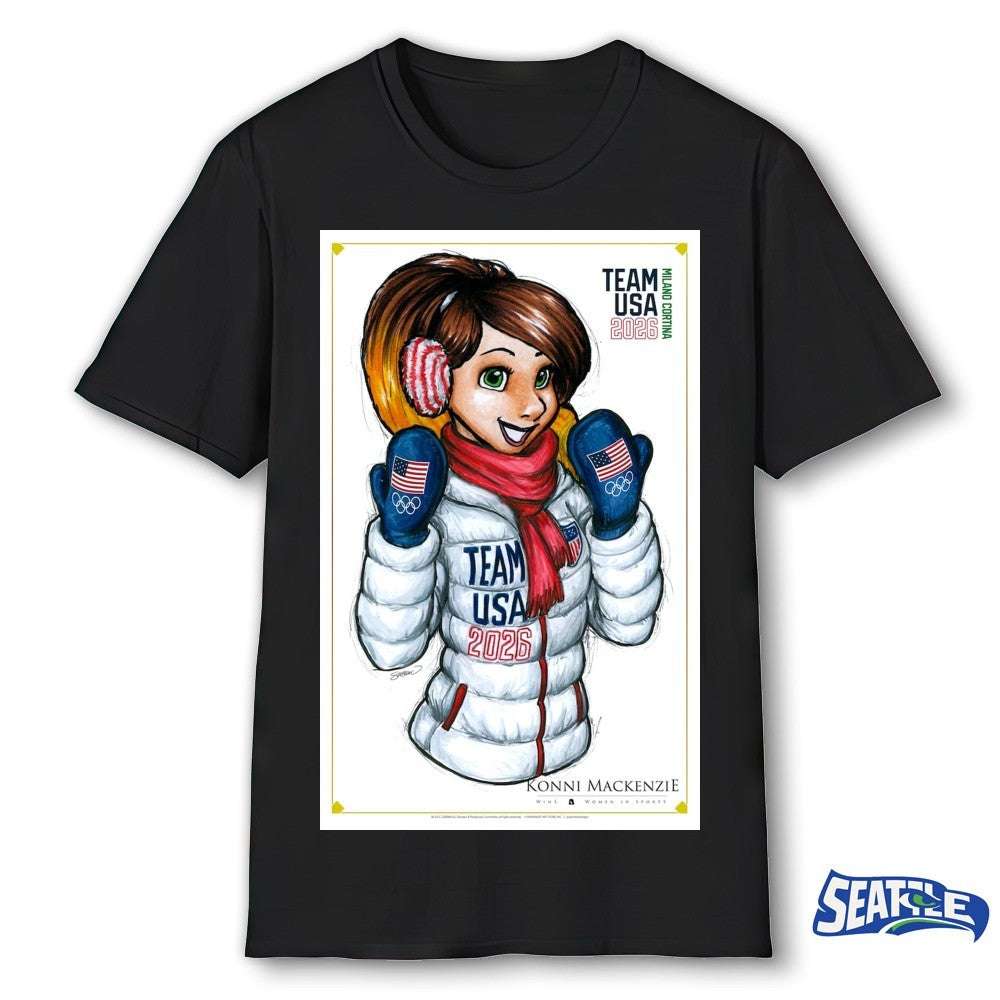 Team USA 2026 Winter Olympics Women in Sports Konni Mackenzie Poster shirt
