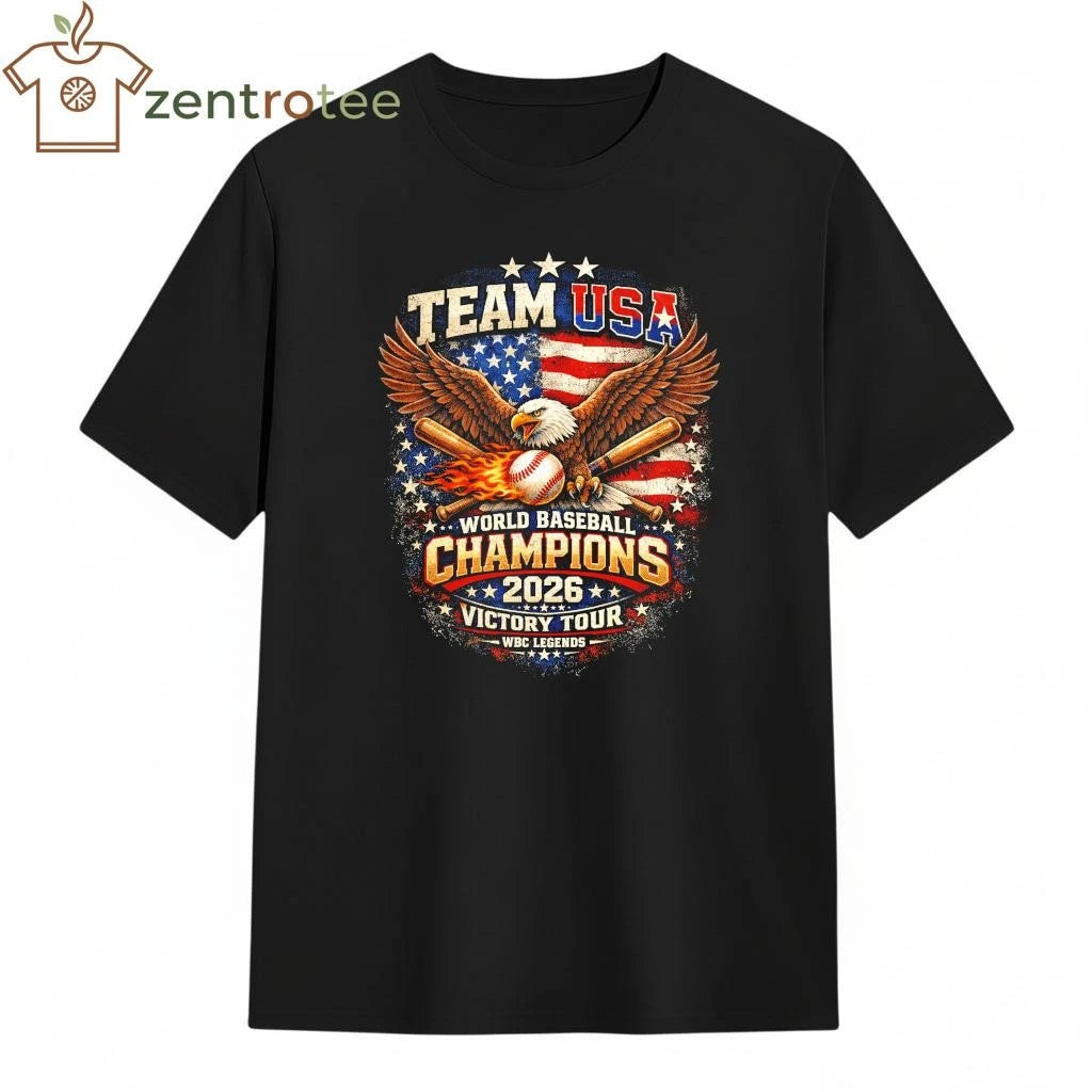 Team USA 2026 World Baseball Classic Champions Eagle Baseball Victory Shirt