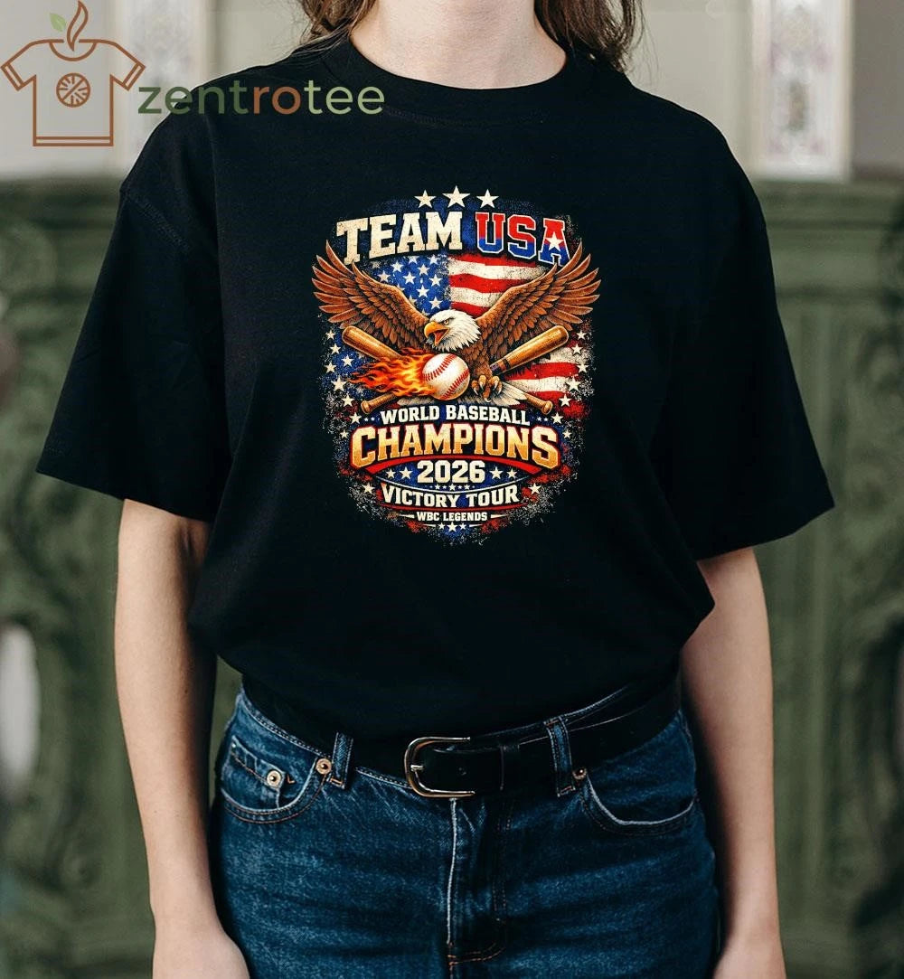 Team USA 2026 World Baseball Classic Champions Eagle Baseball Victory Shirt