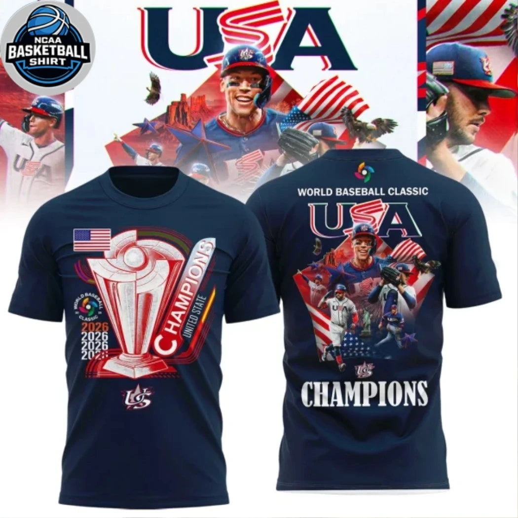 Team USA 2026 World Baseball Classic Champions Edition For Fan Logo Shirt