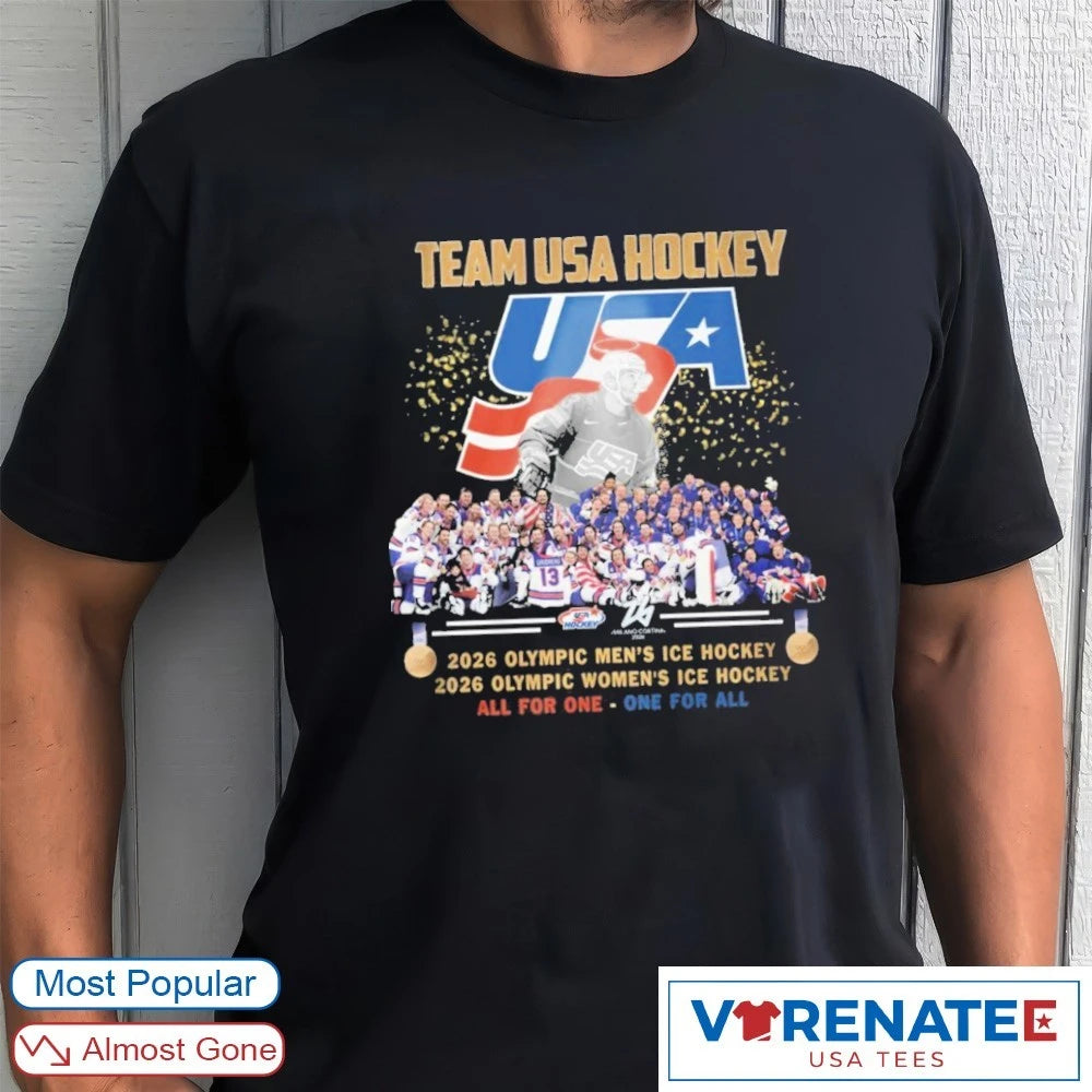 Team USA Hockey 2026 Olympic Men’s ICE Hockey 2026 Olympic Women ICE Hockey All For One One For All shirt