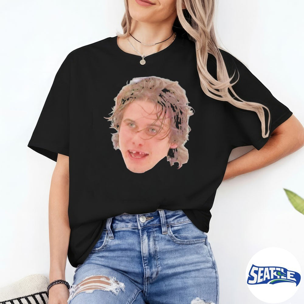 Team USA Jack Hughes Missing Teeth Throwback Portrait shirt