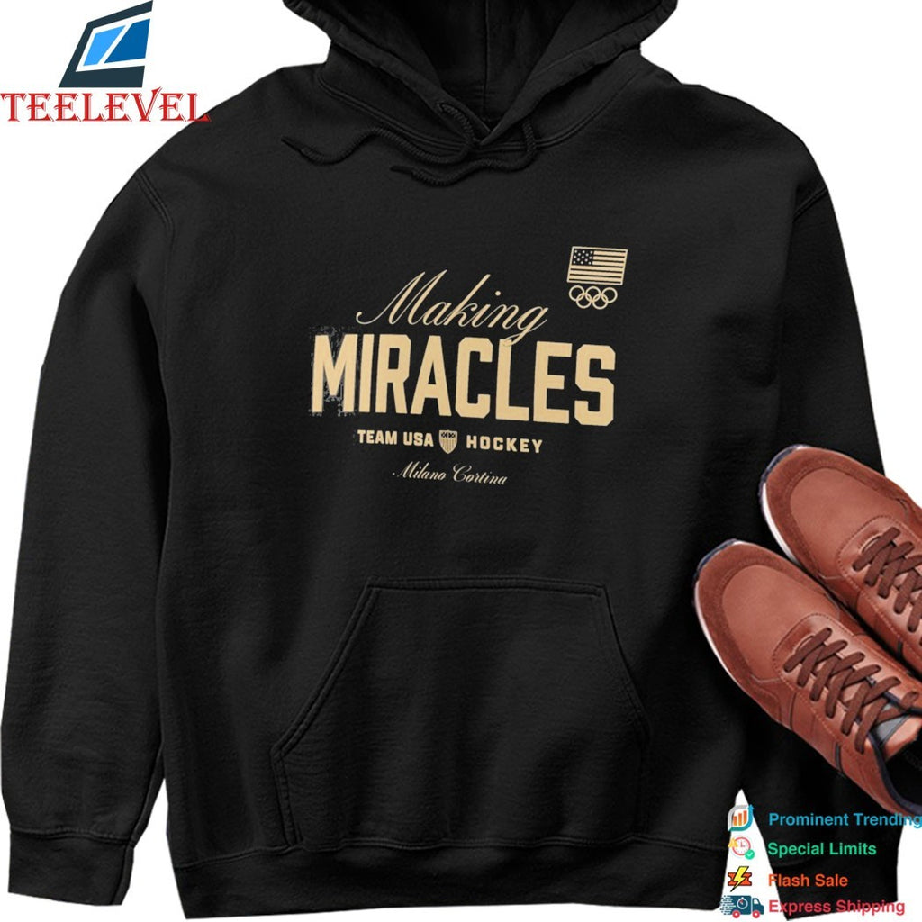 Team USA Olympic Hockey 2026 Winter Olympics Making Miracles T-Shirts