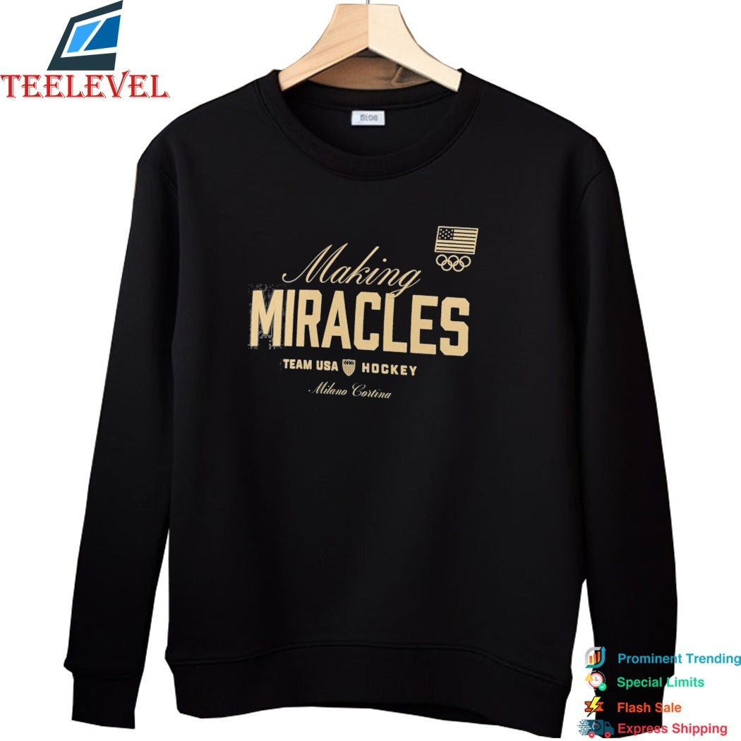 Team USA Olympic Hockey 2026 Winter Olympics Making Miracles T-Shirts